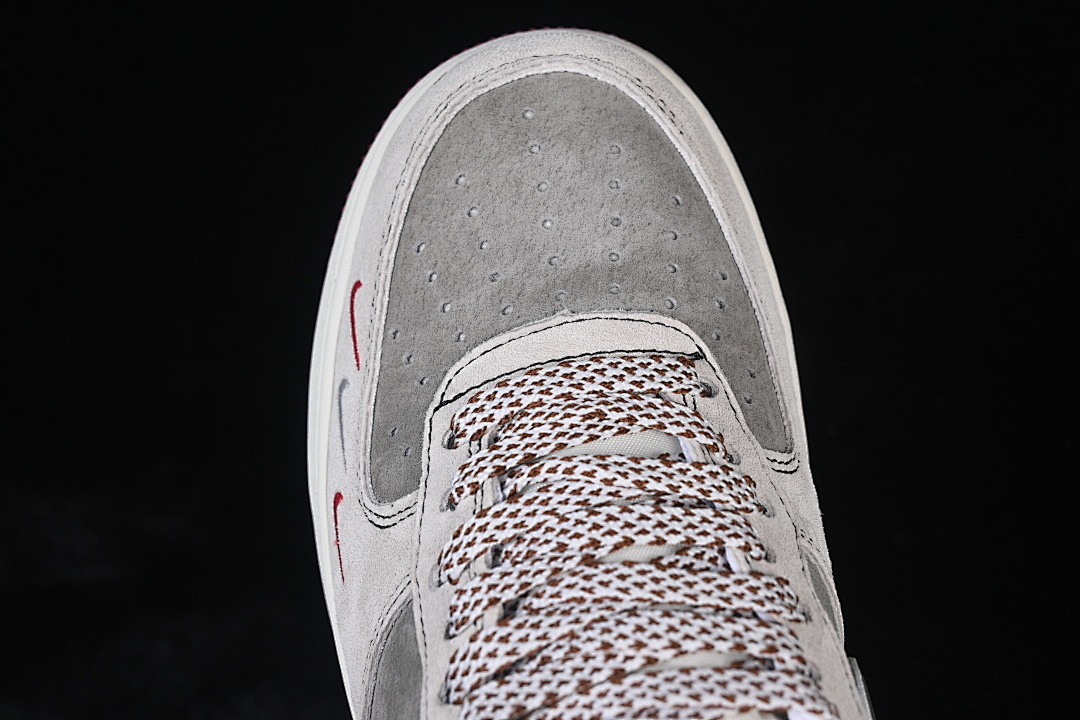 Nike [SY1388-028]-[AIR FORCE 1 07 LOW WHITE/GREY/WINE RED]-[WOMAN:36-39]-[MAN:40-45] - Image 10