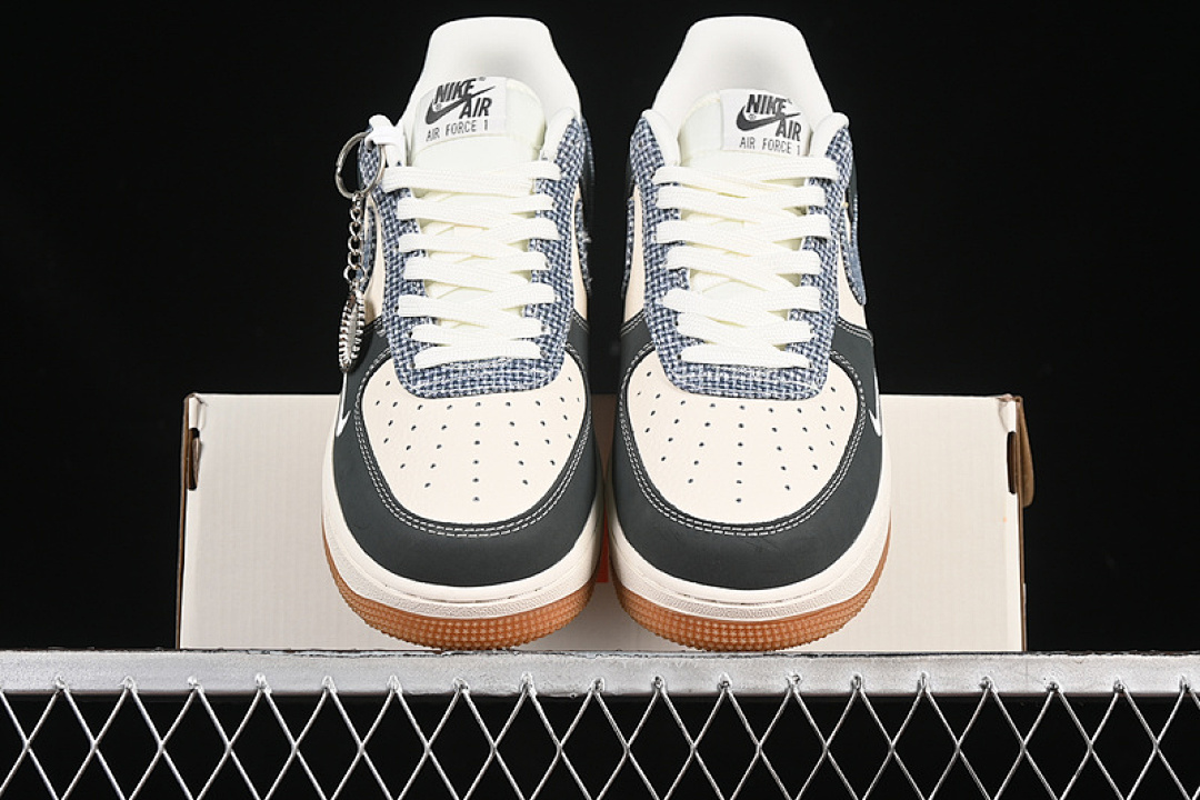 Nike [DF0188-058]-[AIR FORCE 1 07 LOW WHITE/GREY/BLUE]-[WOMAN:36-39]-[MAN:40-45] - Image 13
