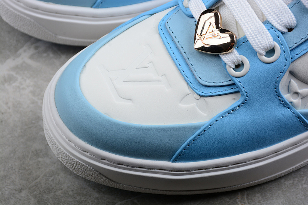 Louis Vuitton [L*V LOW SKATE SHOES WHITE/LIGHT PINK/SKY BLUE]-[WOMAN:35-40] - Image 10
