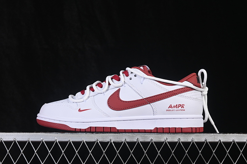 Nike SB DUNK LOW LOW-TOP CASUAL SNEAKERS WHITE/RED/WHITE · WR0620-119, photo 1