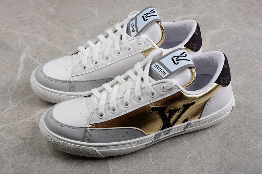 Chanel [L*V TRAINER 21SS SNEAKERS WHITE/LIGHT GREY/GOLD]-[WOMAN:35-39]-[MAN:40-45] - Image 10