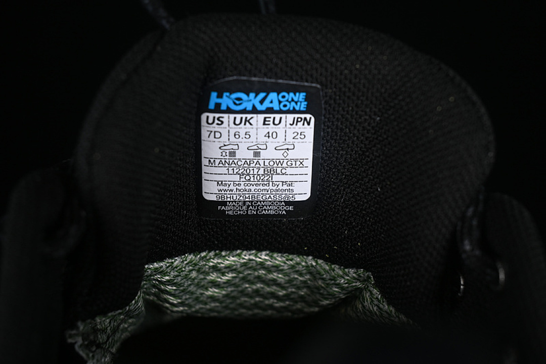 Hoka [1122017 BBLC]-[HOKA ONE ANACAPA LOW GTX BLACK]-[WOMAN:36-39]-[MAN:40-46] - Image 7