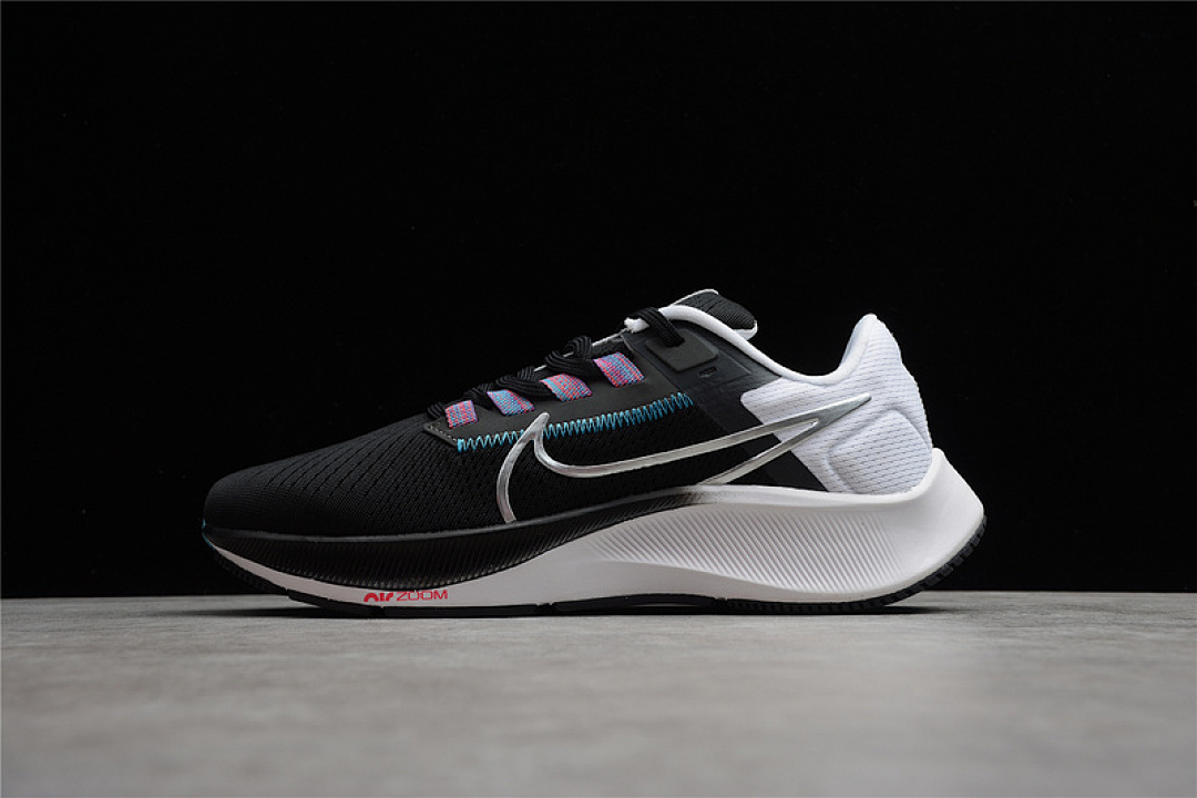 Nike Nike AIR ZOOM PEGASUS 38 BLACK/WHITE/CHLORINE BLUE/METALLIC SILVER · CW7356-003, photo 1