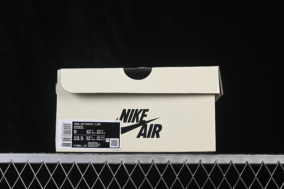 Nike [FV3694-107]-[AIR FORCE 1 07 LOW CASUAL SNEAKERS BLACK/ORANGE]-[WOMAN:36-39]-[MAN:40-45] - Image 16