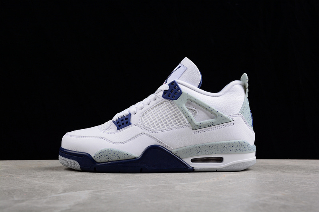 Jordan [DH6927-140]-[AIR JORDAN 4 RETRO WHITE/MIDNIGHT NAVY/LIGHT SMOKE GREY/FIRE RED]-[MAN:40-47.5], photo 1