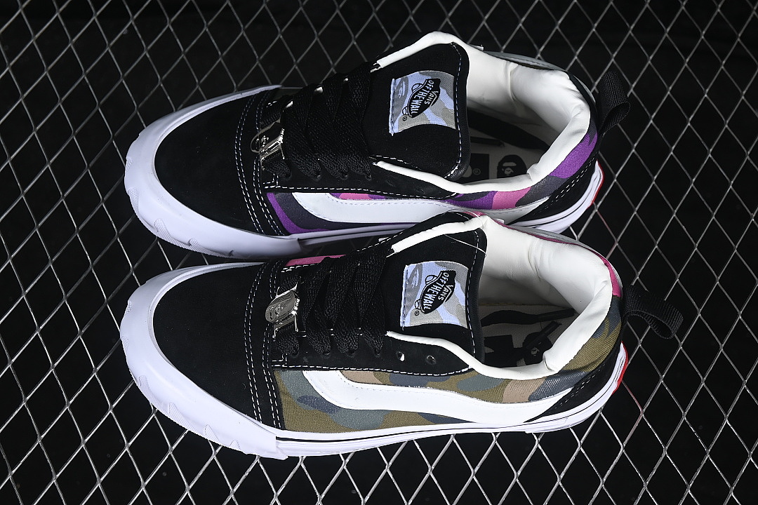 Bape [VN000Z3929B]-[BAPE X LX KNU SKOOL TB CASUAL SKATE SHOES GREY/BLACK]-[WOMAN:35-39]-[MAN:40-44] - Image 9