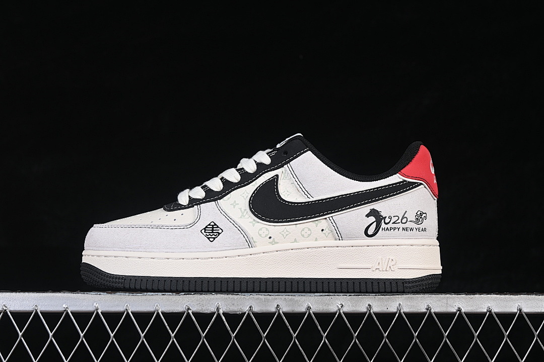 Nike Nike AIR FORCE 1 07 LOW WHITE/Black/Red · HT5088-635, photo 1