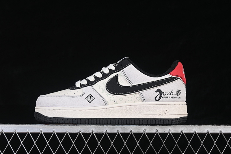 Nike Nike AIR FORCE 1 07 LOW WHITE/Black/Red · HT5088-635, photo 1