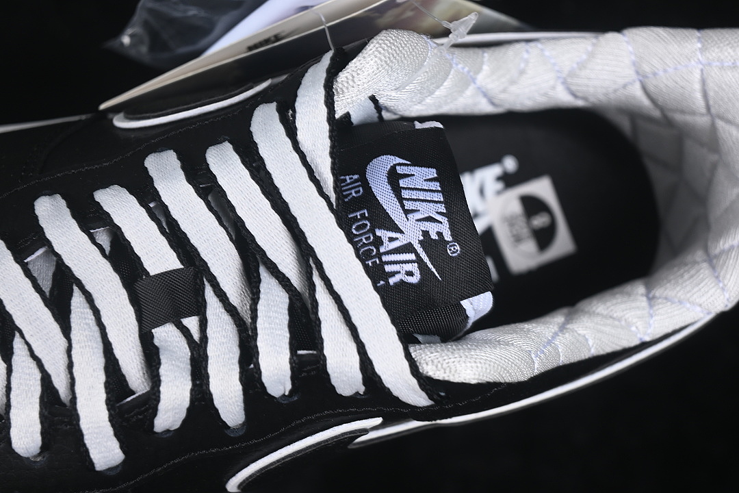 Nike [IM6643-010]-[AIR FORCE 1 07 LOW CASUAL SNEAKERS BLACK/WHITE]-[WOMAN:36-39]-[MAN:40-45] - Image 8