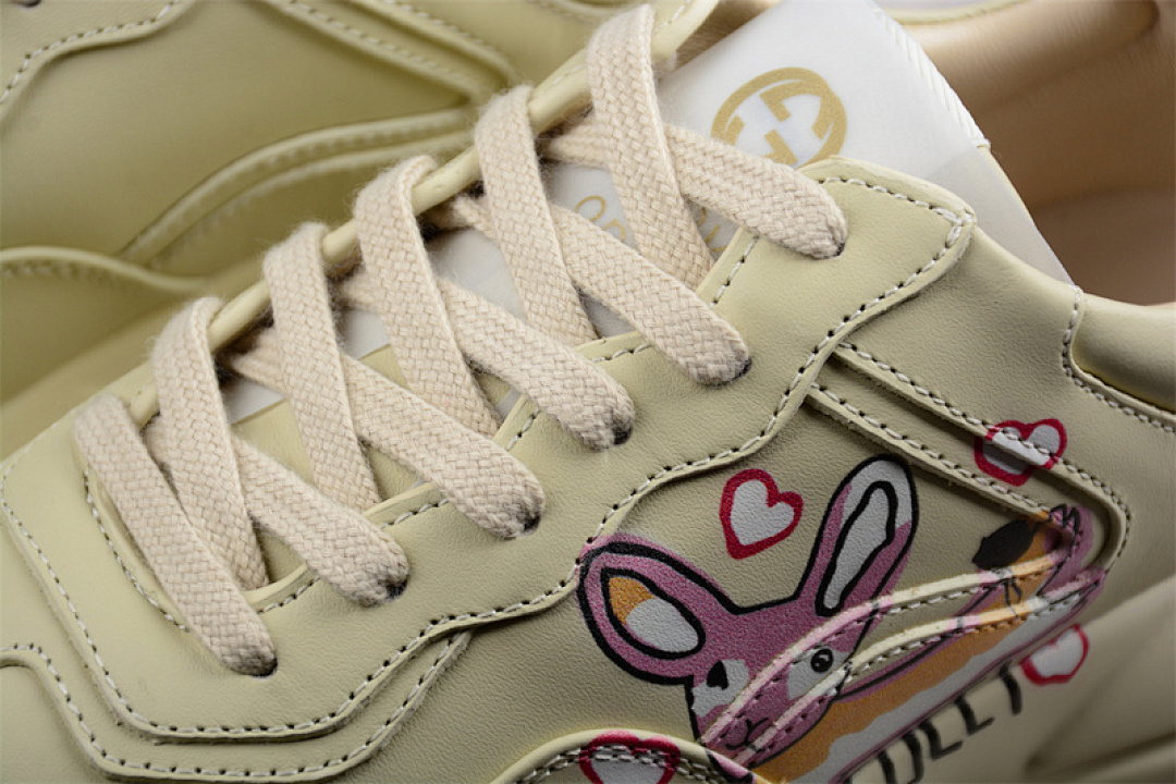 On Running [GU*CCI RHYTON VINTAGE TRAINER SNEAKER BEIGE/BEIGE/PINK]-[WOMAN:35-39] - Image 7