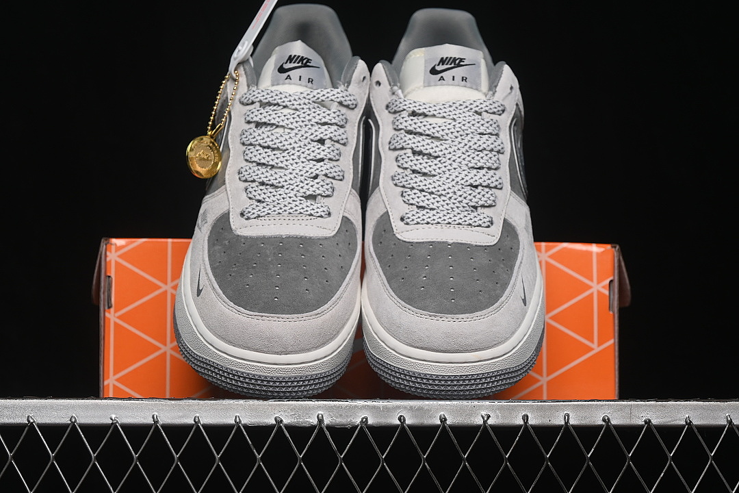Nike [WY0655-102]-[AIR FORCE 1 07 LOW CASUAL SNEAKERS GREY/GREY/GREY]-[WOMAN:36-39]-[MAN:40-45] - Image 13