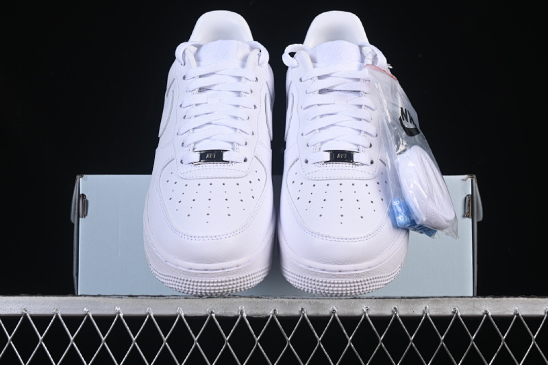 Nike [CZ8065-100]-[AIR FORCE 1 07 LOW CASUAL SNEAKERS WHITE/PURE WHITE]-[WOMAN:36-39]-[MAN:40-48.5] - Image 12