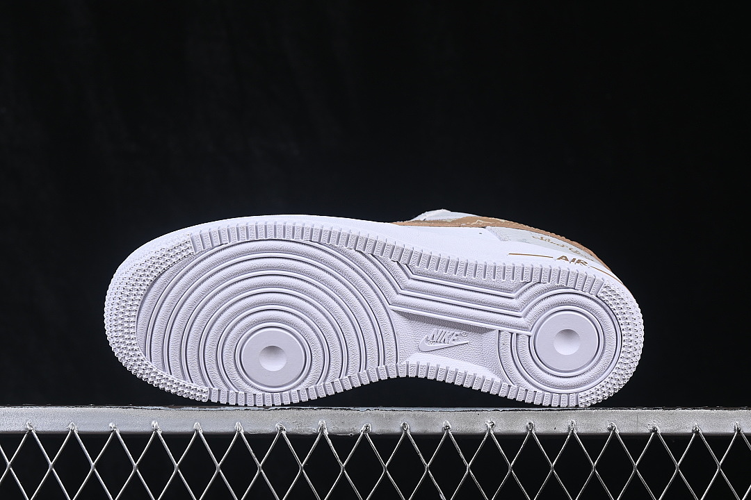 Nike [IV5732-100]-[AIR FORCE 1 07 LOW CASUAL SNEAKERS GREY/BROWN]-[WOMAN:36-39]-[MAN:40-45] - Image 14