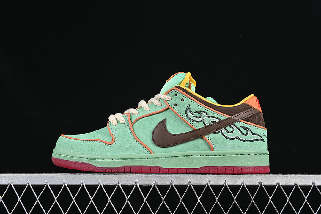 Nike SB DUNK LOW TOURMALINE GREEN/BROWN · HF3058-300, photo 1