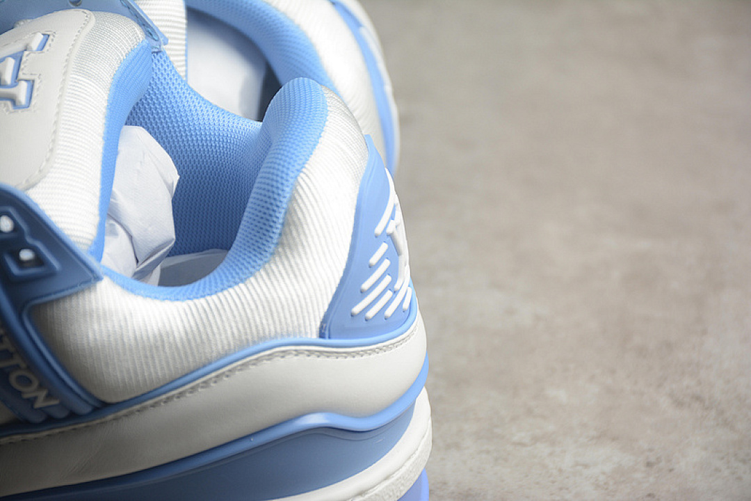 Louis Vuitton [LOUIS VUITTON TRAINER SNEAKER LOW WHITE/BLUE]-[WOMAN:35-39]-[MAN:40-45] - Image 6