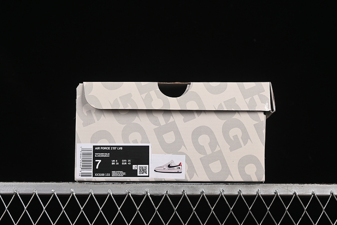 Nike [XX3168-133]-[AIR FORCE 1 07 LOW GREY/BLUE/RED]-[WOMAN:36-39]-[MAN:40-45] - Image 12