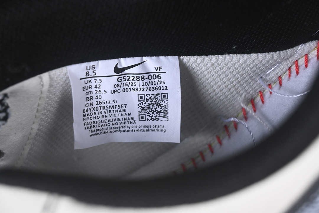 Nike [GS2288-006]-[AIR FORCE 1 07 LOW CASUAL SNEAKERS WHITE/BLACK]-[WOMAN:36-39]-[MAN:40-45] - Image 5