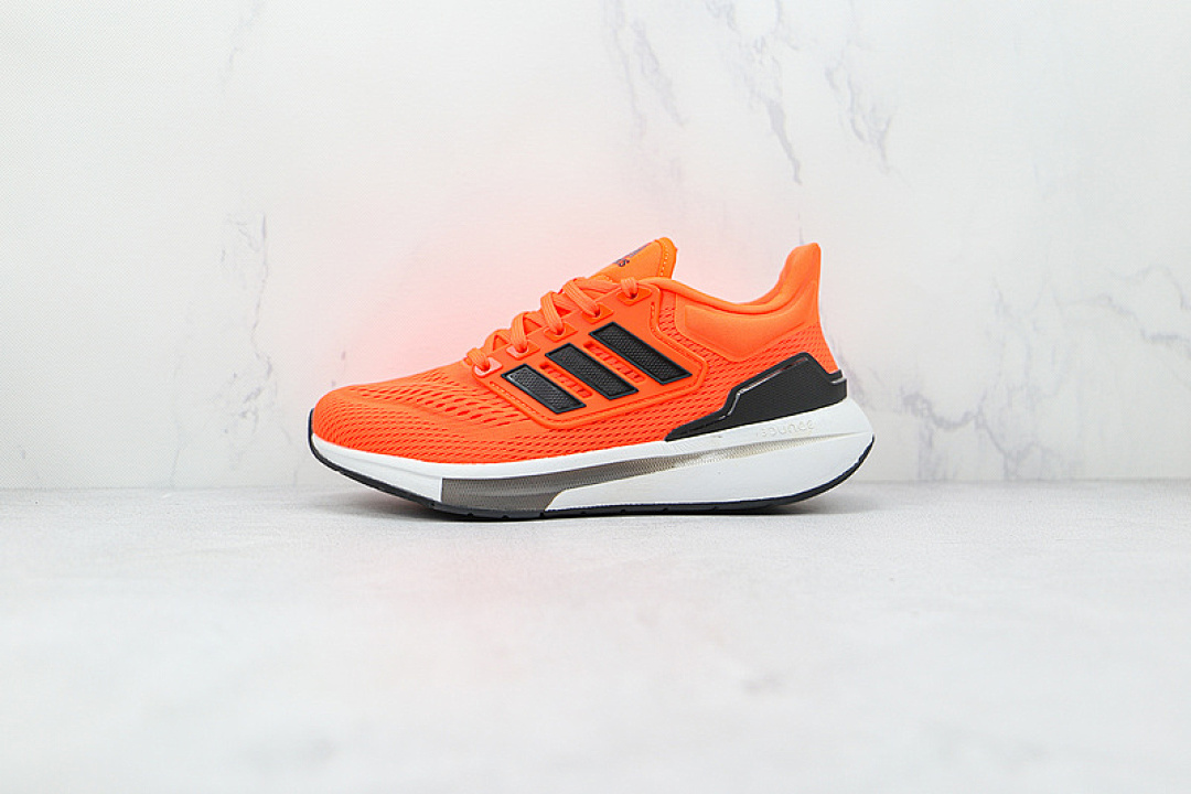 EQ21 RUN RUNNING SHOES ORANGE/CLOUD WHITE/CORE BLACK · H00516, photo 1