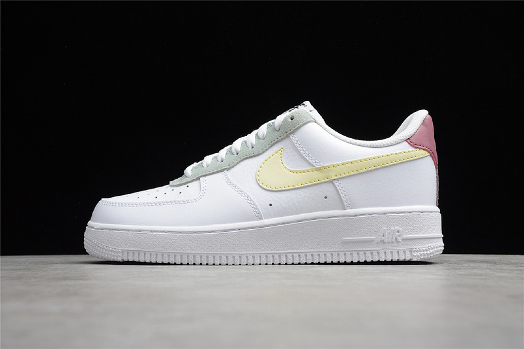 Nike [DN4930-100]-[AIR FORCE 1 LOW 07 ESSENTIAL WHITE/REGAL PINK/LIGHT YELLOW]-[UNISEX:35.5-45], photo 1