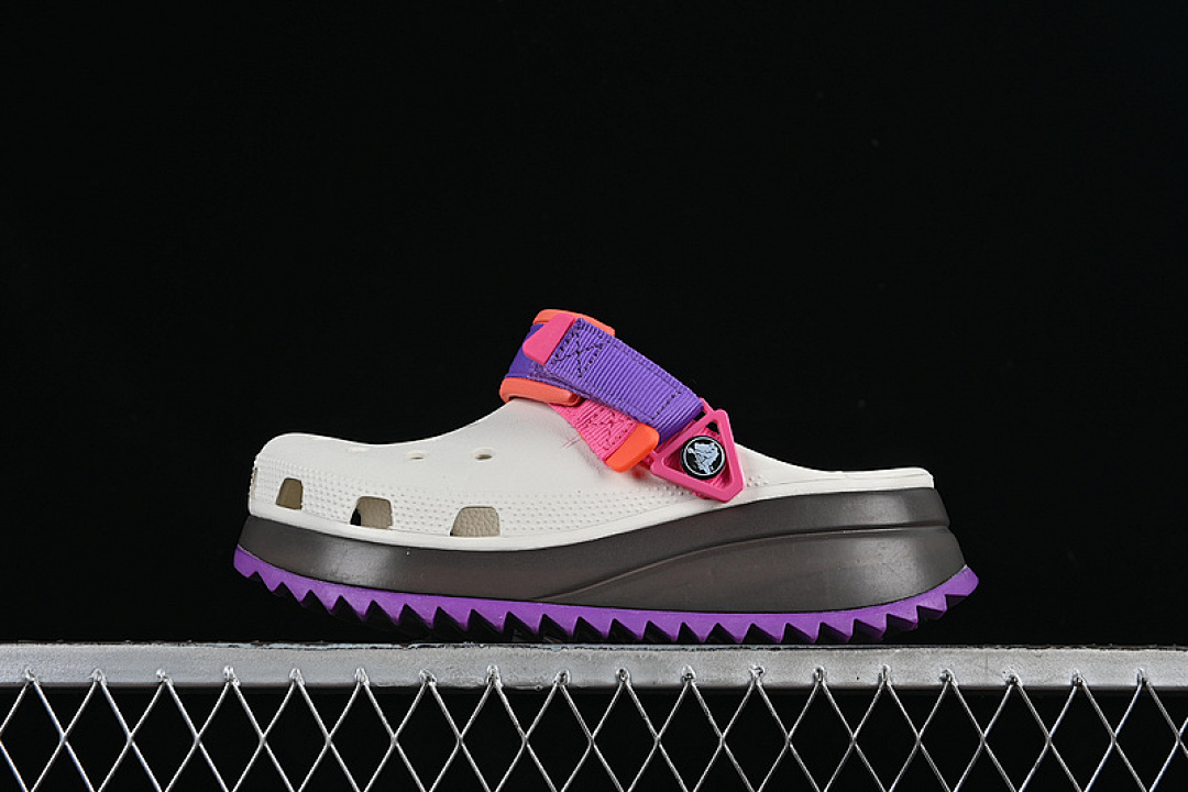 Crocs Crocs [ CLASSIC HIKER CLOG WHITE/PURPLE/PINK/BLACK]-[WOMAN:34-40], photo 1
