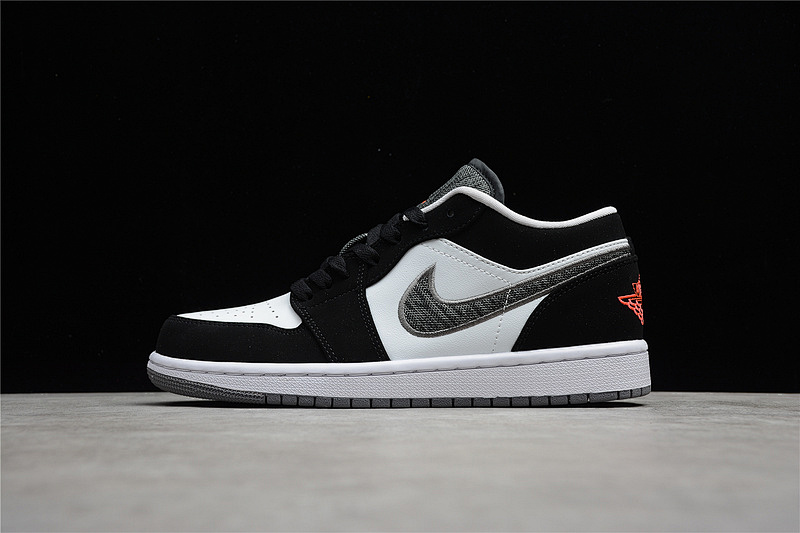 Jordan AIR Jordan 1 RETRO LOW BLACK/WHITE-WOLF GREY-INFRARED 23 · 553558-029, photo 1
