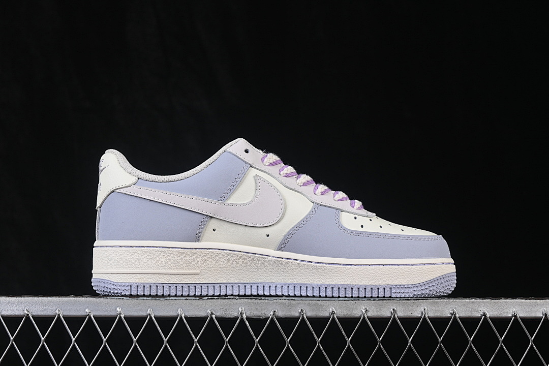 Nike [DB3301-212]-[AIR FORCE 1 07 LOW CASUAL SNEAKERS WHITE/BLUE/PURPLE]-[WOMAN:36-39]-[MAN:40-45] - Image 16