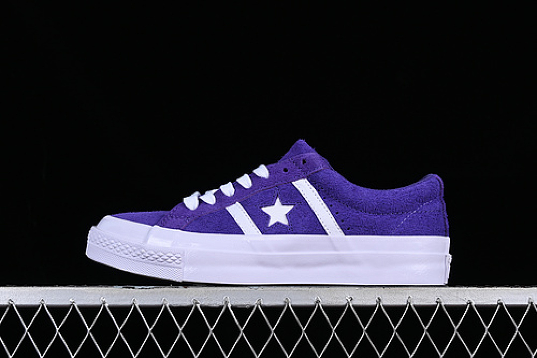 Converse [164391C]-[CONVERSE ONE STAR BARS SUEDE WHITE/PURPLE]-[WOMAN:35-39]-[MAN:40-44], photo 1