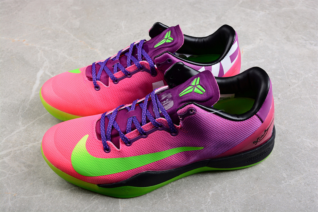 Nike [KOBE 8 SYSTEM MAMBACURIAL PINK/GREEN/PURPLE-WHITE]-[MAN:40-46] - Image 10