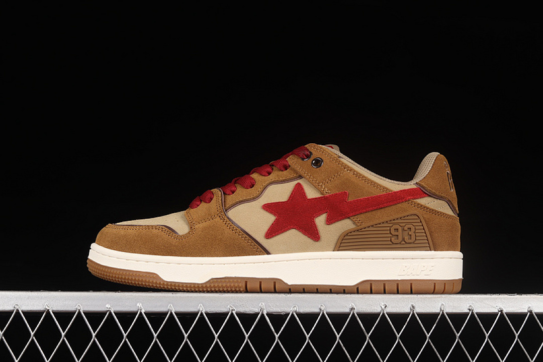 Bape [HUMAN MADE BAPE STA SK8 TO NIGO BROWN/RED/WHITE-LIGHT BROWN]-[MAN:40-45], photo 1