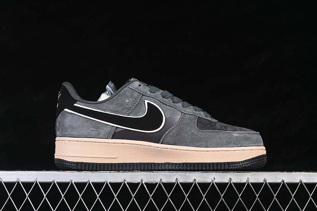 Nike [BK1916-002]-[AIR FORCE 1 07 LOW CASUAL SNEAKERS GREY/BLACK]-[WOMAN:36-39]-[MAN:40-45] - Image 16