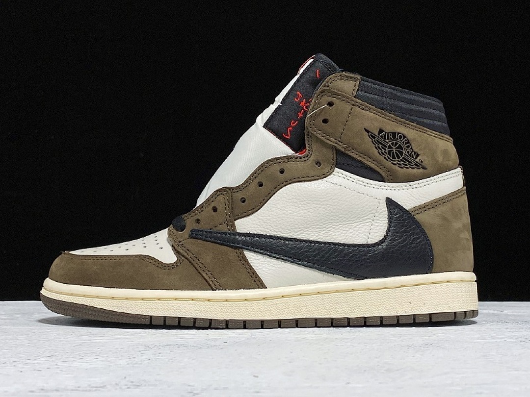 Jordan [CD4487-100]-[GET AIR JORDAN 1 HIGH TRAVIS SCOTT SP DARK MOCHA/BLACK][MAN:40-47.5], photo 1
