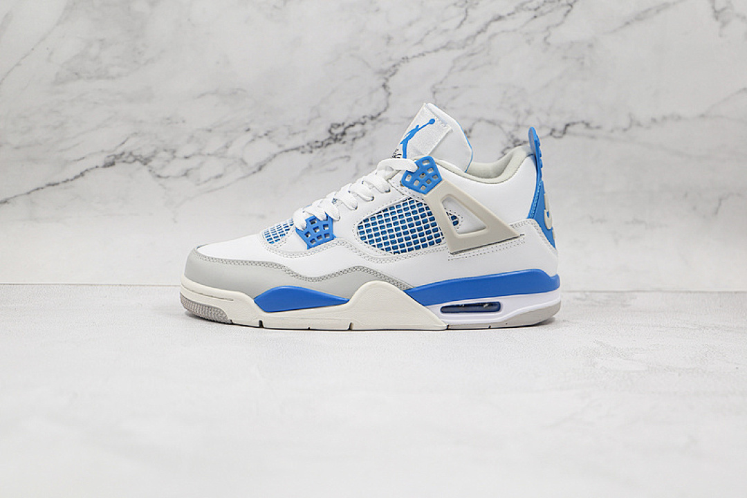 Jordan [308497-105]-[AIR JORDAN 4 RETRO MILITARY BLUE 2012 WHITE/MILITARY BLUE-NTRL (GREY]), photo 1