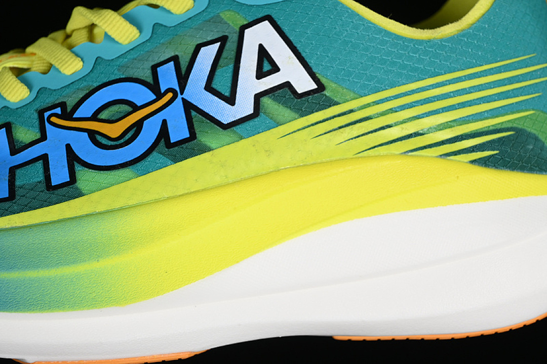 Hoka [1127927 CEPR]-[HOKA ONE ROCKET X 2 WHITE/GREEN/YELLOW]-[WOMAN:36-39]-[MAN:40-44] - Image 8