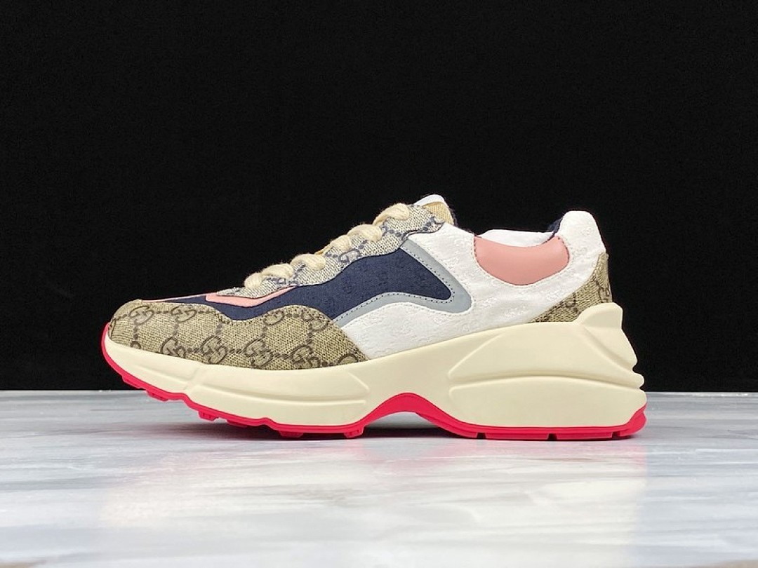 On Running [PLUS GU*CCI RHYTON SHOES WHITE/PINK/PURPLE]-[WOMAN:34-40] - Image 22