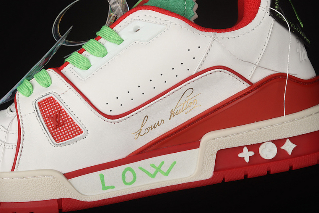 Louis Vuitton [L*V 2021S TRAINER WHITE/RED/GREEN]-[MAN:38-45] - Image 7