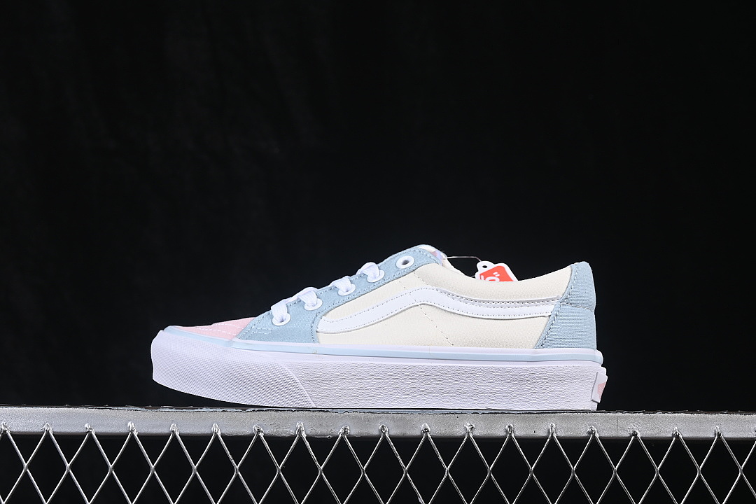 Unbranded [VN000CZU50K]-[SK8 LOW RETRO CASUAL SKATE SHOES BEIGE/BLUE]-[WOMAN:35-39]-[MAN:40-44], photo 1