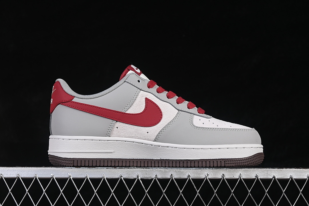 Nike [HT5088-621]-[AIR FORCE 1 07 LOW GREY/WHITE/RED]-[WOMAN:36-39]-[MAN:40-45] - Image 16