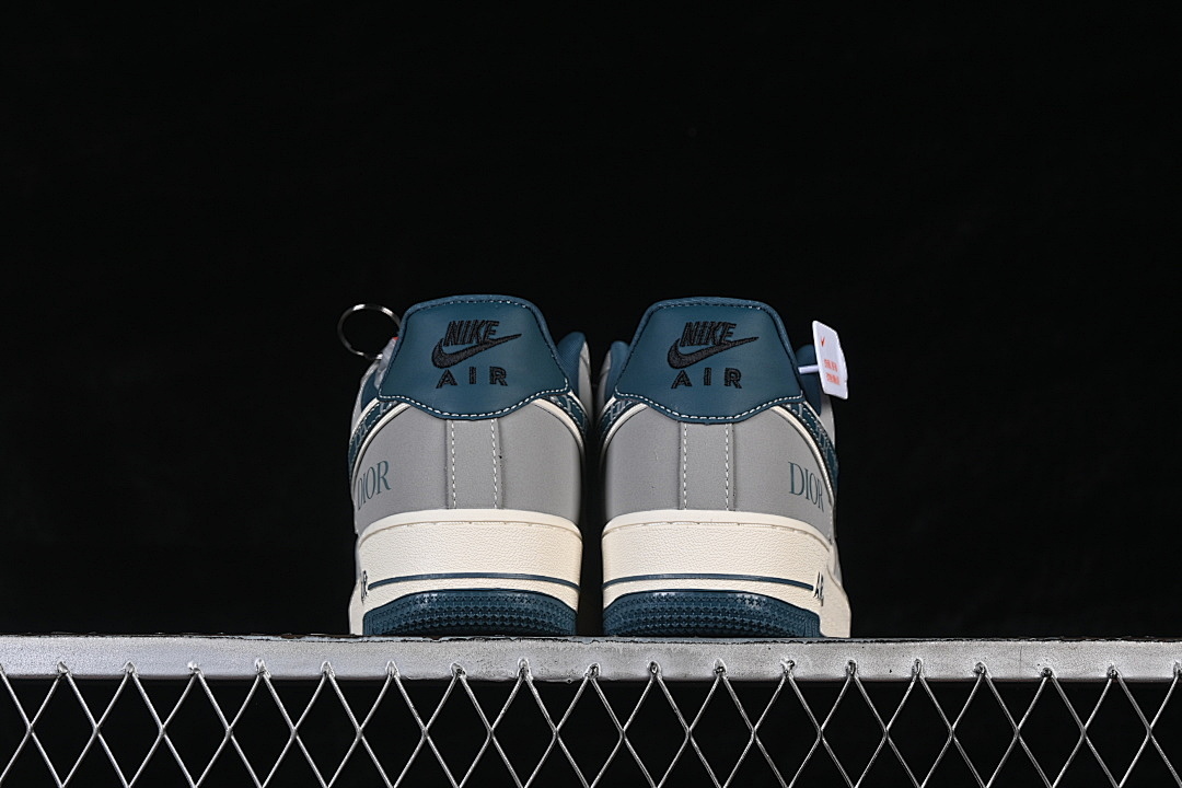 Nike [DD1928-313]-[AIR FORCE 1 07 LOW WHITE/GREY/BLUE]-[WOMAN:36-39]-[MAN:40-45] - Image 14