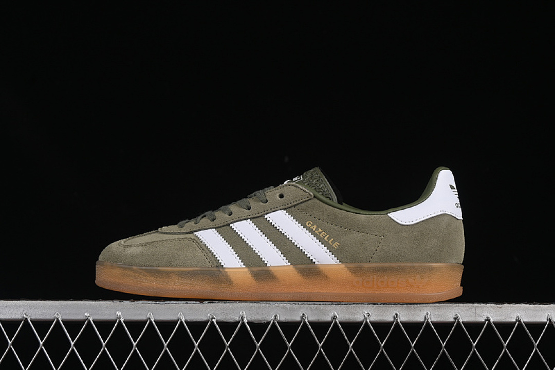 Unbranded [JQ0174]-[ORIGINALS GAZELLE INDOOR OLIVE STRATA/CLOUD WHITE/GOLD METALLIC]-[UNISEX:35-45], photo 1