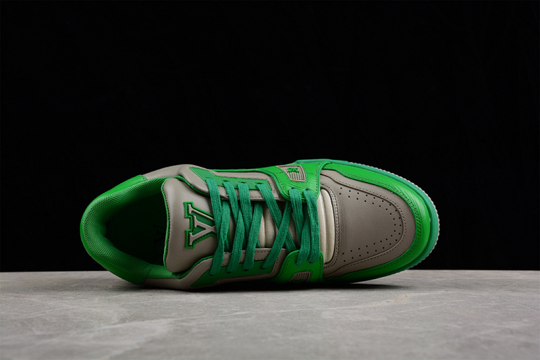 Louis Vuitton [L*V TRAINER SNEAKER LOW GREEN/GREY/GREEN]-[MAN:38-45] - Image 13