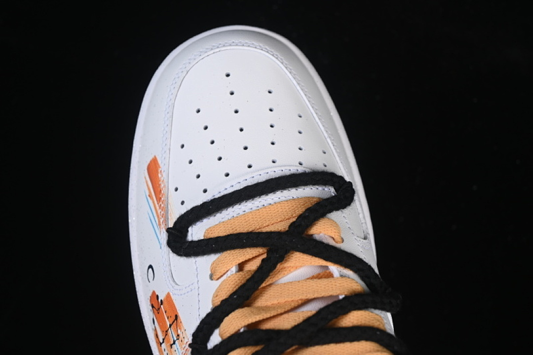 Nike [10241122]-[AIR FORCE 1 07 LOW SCORPIO CASUAL SNEAKERS ORANGE/WHITE]-[WOMAN:36-39]-[MAN:40-45] - Image 9