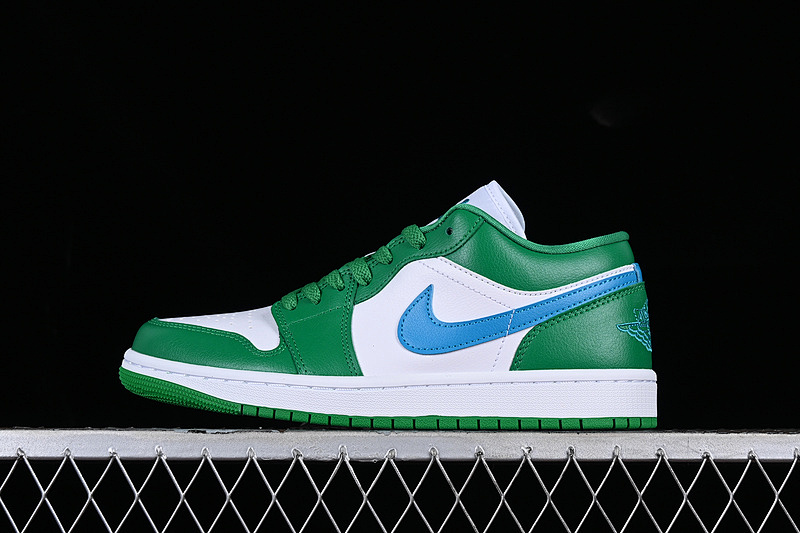 Jordan AIR Jordan 1 LOW LUCKY GREEN/AQUATONE/WHITE · DC0774-304, photo 1