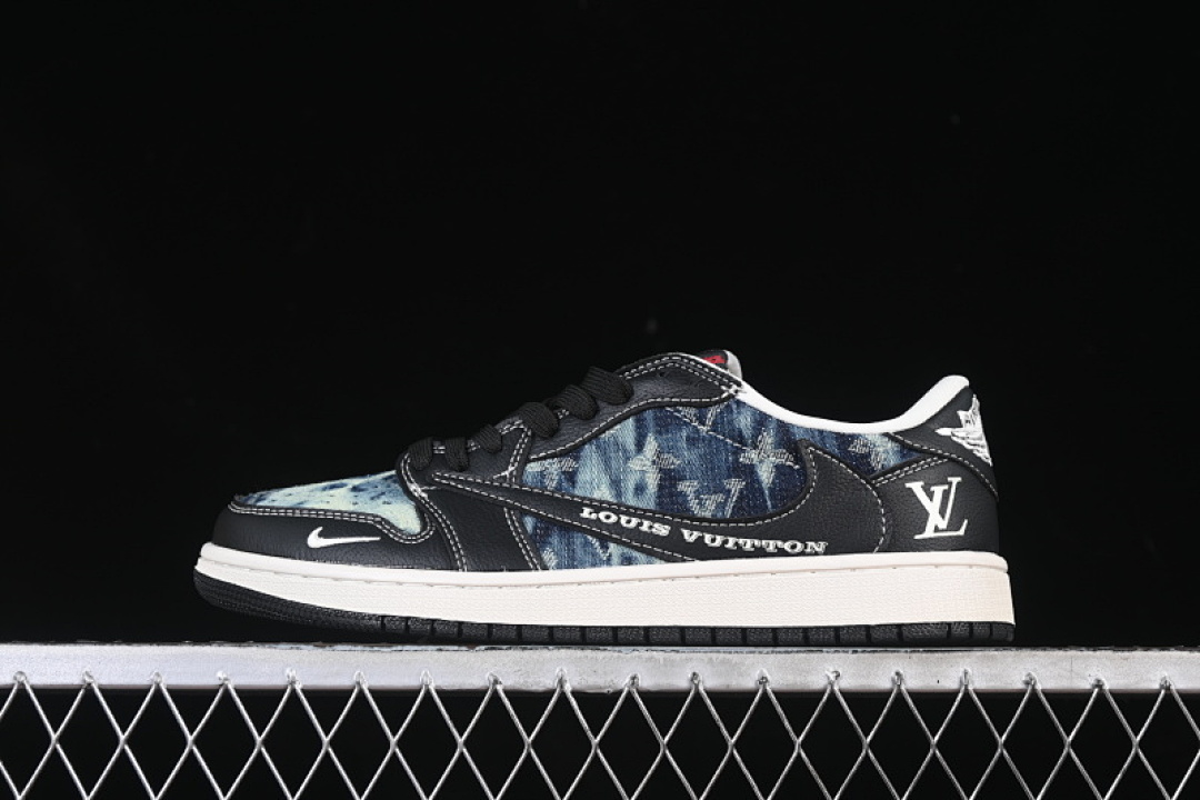 Jordan [LD2028-045]-[TRAVIS SCOTT X FRAGMENT DESIGN AIR JORDAN 1 LOW OG SP WHITE/BLACK/BLUE]-[36-45], photo 1