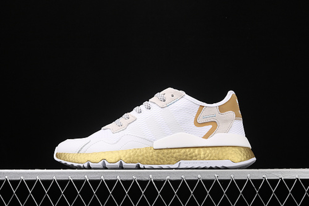 Unbranded [FV4138]-[NITE JOGGER SHOES CLOUD WHITE/PERIWINKLE/GOLD METALLIC]-[UNISEX:36-45], photo 1