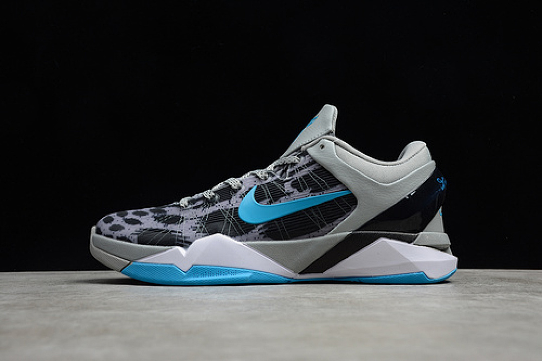 Nike Nike ZOOM KOBE VII SYSTEM WOLF GREY/PHT BLUE-BLK-CL GRRY · 488370-002, photo 1