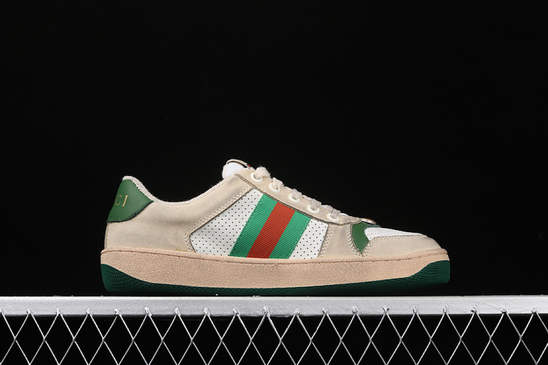 Gucci [GU*CCI ACE EMBROIDERED LOW-TOP SNEAKER BEIGE/WHITE/GREEN]-[UNISEX:35-44] - Image 14