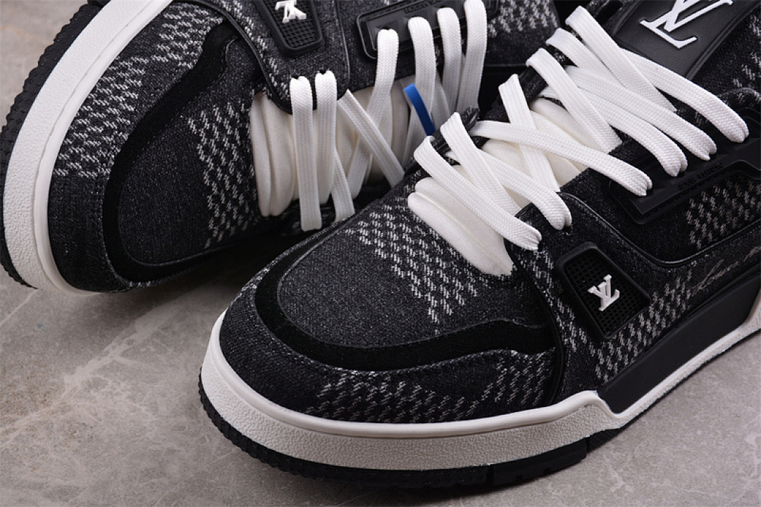 Louis Vuitton [2024TRAINER L*V LOUIS VUITTON TRAINER BLACK/WHITE]-[MAN:38-45] - Image 8