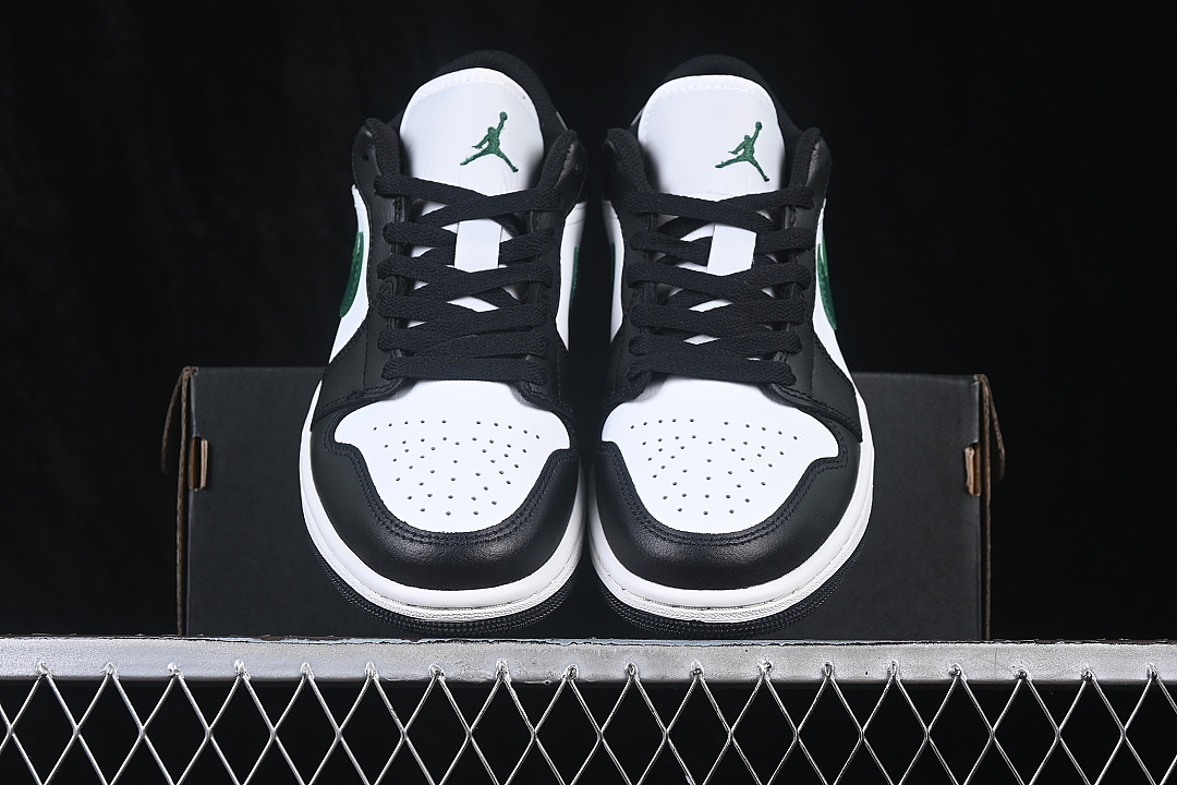 Unbranded [553558-047]-[AIR JORDAN 1 LOW AJ1 CULTURAL BASKETBALL SHOES DARK GREEN/BLACK]-[MAN:40-46] - Image 12