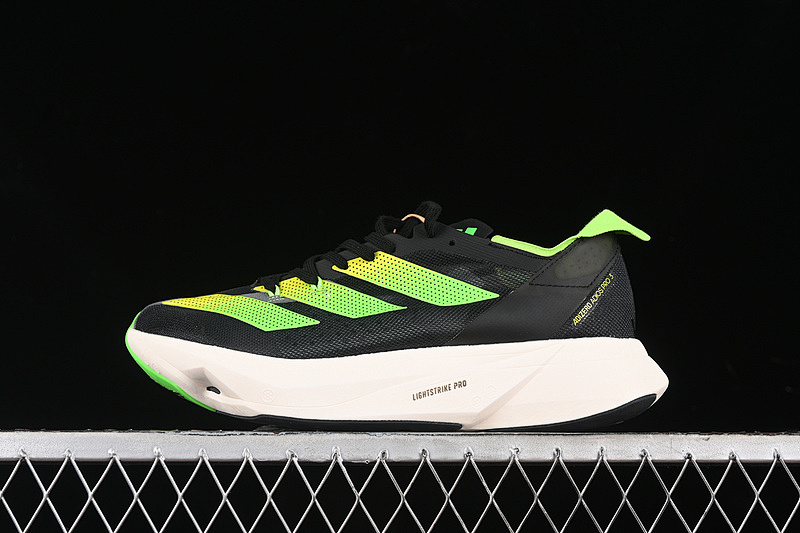 ADIZERO ADIOS PRO 3 CORE BLACK/BEAM YELLOW/SOLAR GREEN · GX6251, photo 1