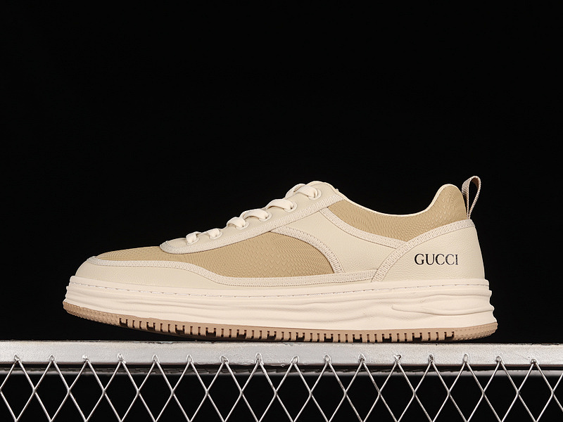GU*CCI 22SS LOW CASUAL SHOES BEIGE/LIGHT KHAKI/BLACK · 9Y9202550, photo 1